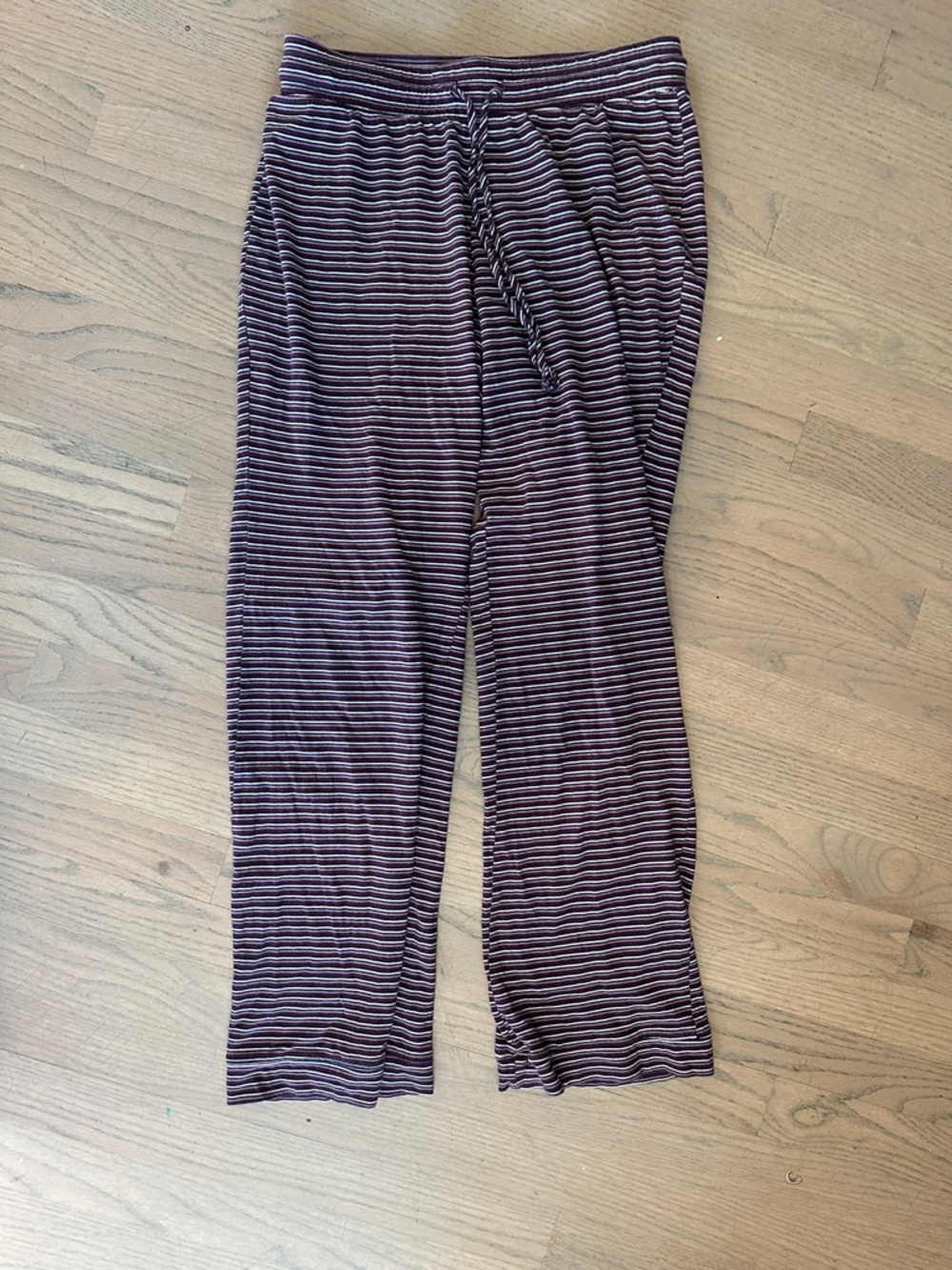 Marine Layer Burgundy and Pink  lounge pants